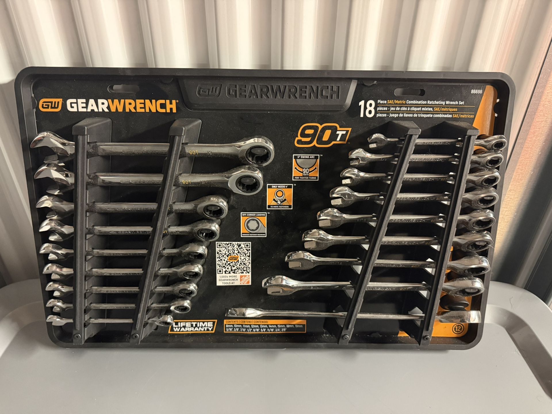 Gearwrench 18-Piece Ratcheting Wrench Tool Set