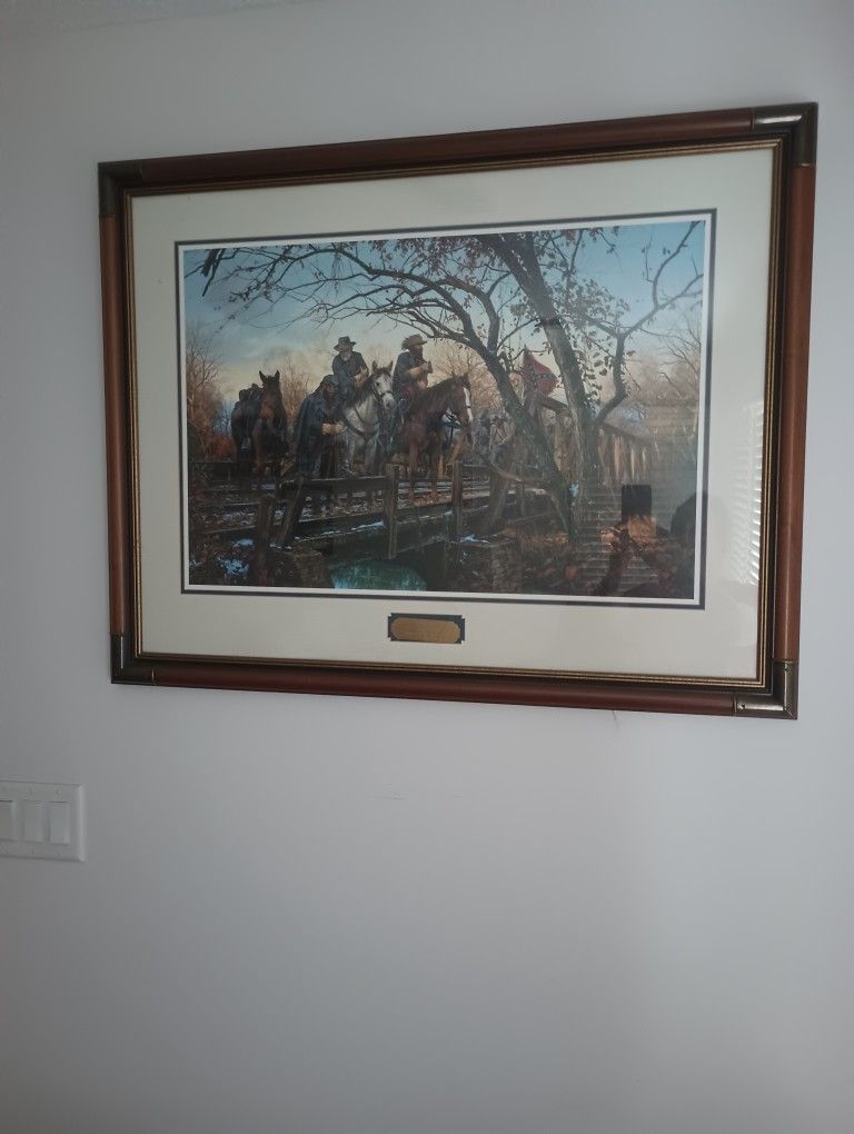 John Paul Strain "Plan For Victory" Civil War Framed Print