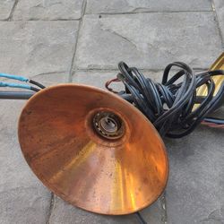Copper ceiling lamps