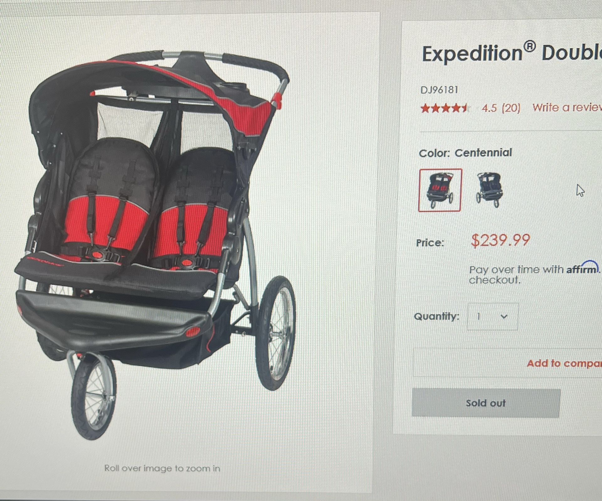 Double stroller Jogger