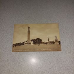RARE VINTAGE PLYMOUTH, NAVAL DRAKE AND ARMADA MEMORIALS UNUSED POSTCARD 