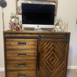 Solid Wood Storage Cabinet – Excellent Condition