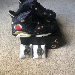 Jordan 6 CNY And Two Watch Sale Size 9.5