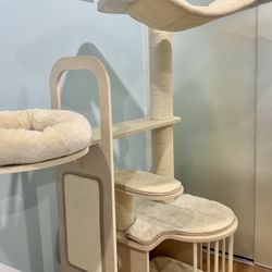 Cat Tower for Indoor Cats Multi-Level Cat Tree 