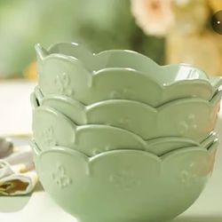 Princess House Mint Bowels Set De 4