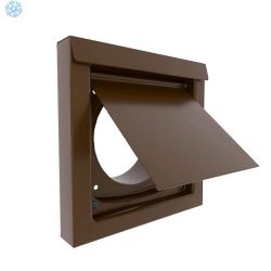 DryerWallVent 4 in. Brown Dryer Vent DWV4B