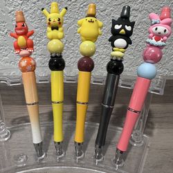 Pokemon & Sanrio Beaded Pens 