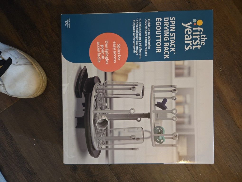 Spin Stack Bottle Drying Rack