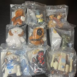 Star Wars Episode III Revenge of the Sith - Lot of 9 Burger King Toys - Sealed