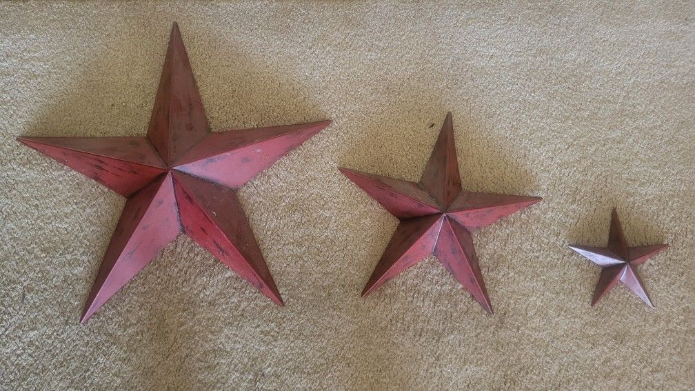 3 Metal Wall Art Pieces