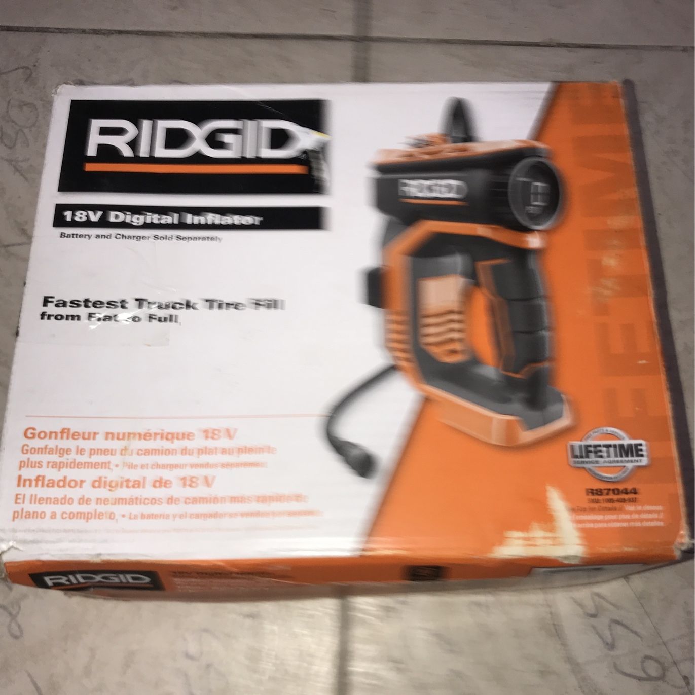 RIDGID 18V Digital Inflator Tool Only for Sale in Garden Grove