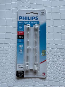 Philips Work Light and Security Halogen T3 120v 150w 2-pack