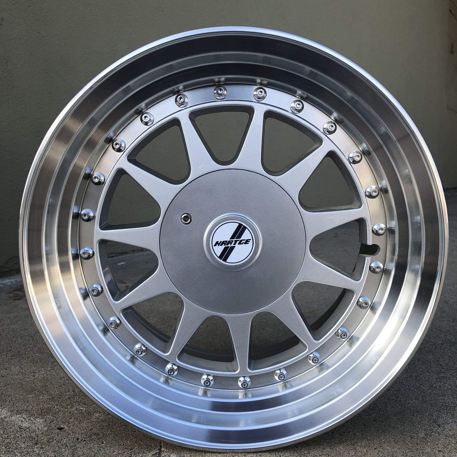 New Hartge style wheels 15x8.5 4x100 4x114.3 Silver
