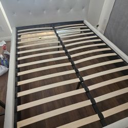 King size bed frame and headrest plus free king size mattress