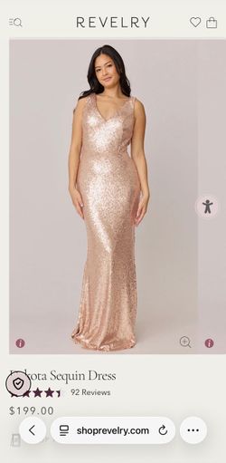 Revelry Rose Gold dress-size 8