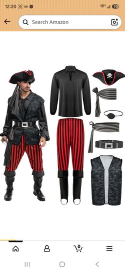 Mens XL Pirate Costume XL $25