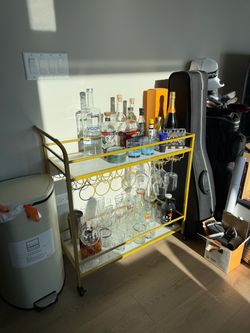 Classy bar cart for apartment