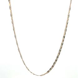 14k Tri-Toned Rose White Yellow Gold Valentino 24” Chain GP3101652