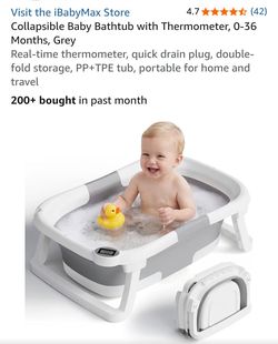 Baby Bathtub with Thermometer
