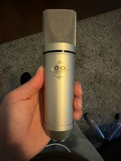 Vintage Neumann U87 microphone.
