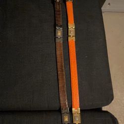 2 versace belts 