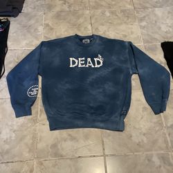 Levis Jeans x Grateful Dead Blue Tie Dye Crew Neck Sweatshirt SZ Small