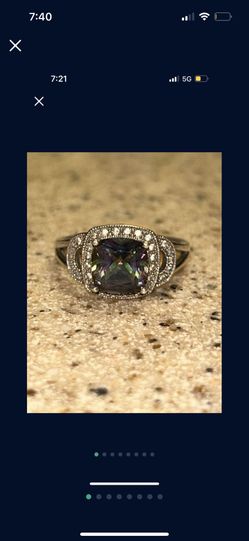 Sterling silver Mystic Topaz Ring NVC 11 925