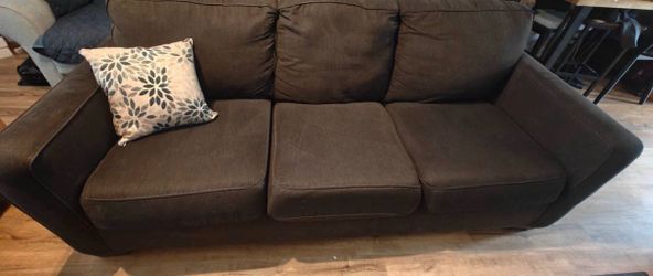 Excellent charcoal couch sofa