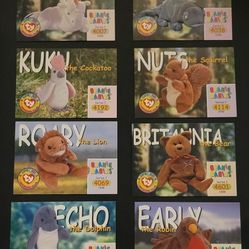 TY Beanie Babies Series 1 1998 30 Trading Card Bundle