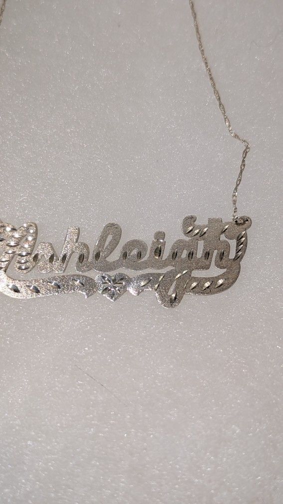 ASHLEIGH STERLING SILVER NECKLACE 22 Inch