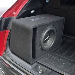 12" Skar Subwoofer 600rms With KICKER BOX
