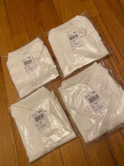 4 long sleeve white shirt boys