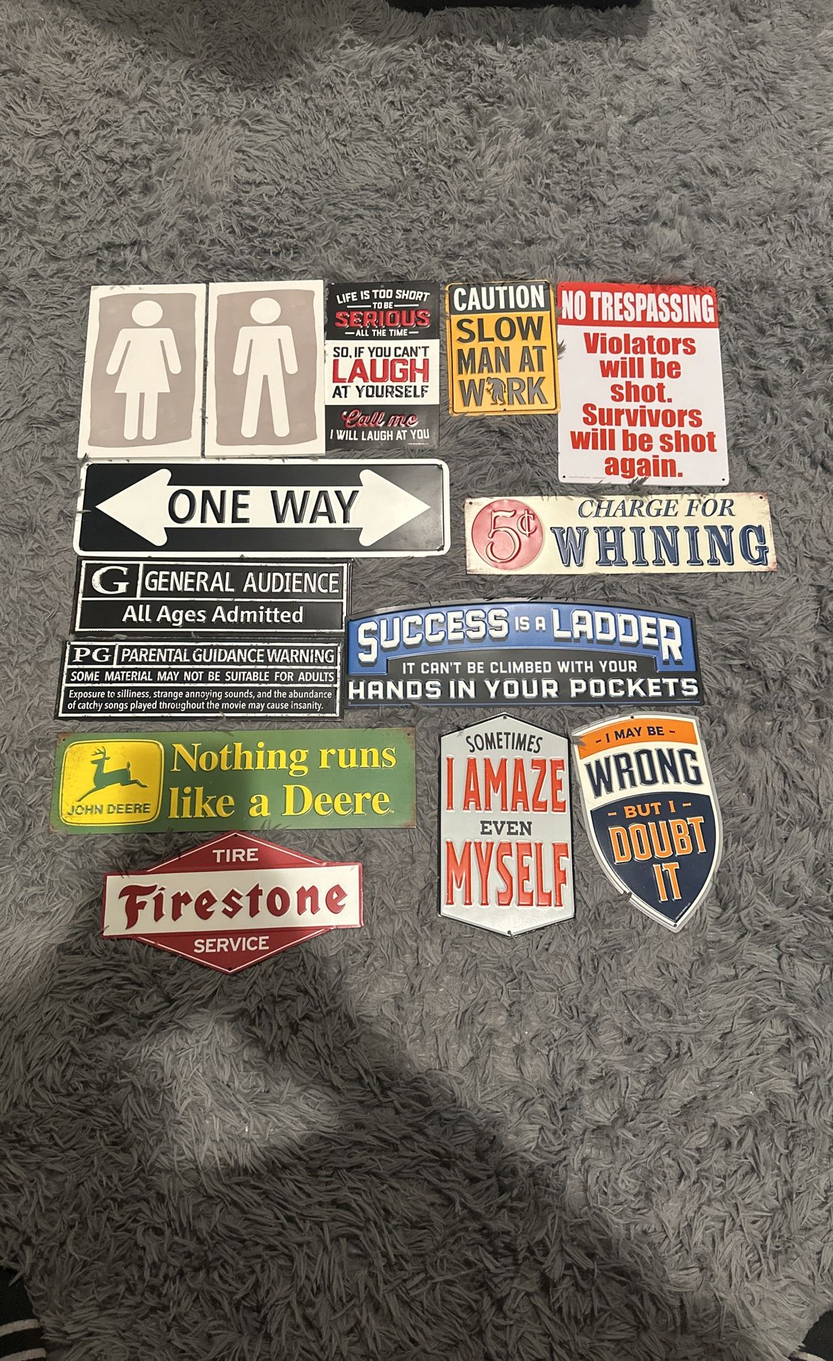 16 Signs For A Man Cave Office Home Garage Must Pick Up OBO
