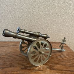 Vintage Brass Cannon