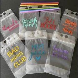 Adult Reusable Drink Pouches