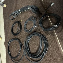 Television Cable Cords- Various Sizes 