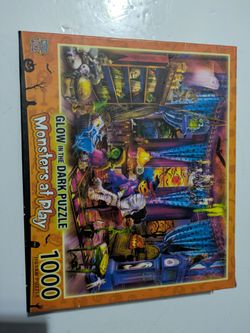 Brand New Monsters At Play, Glow In The Dark, 1000 Piece Puzzle