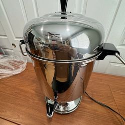Used Once FARBERWARE Millenium Stainless Steel Coffee Peculator Urn Maker 12-55 Cups