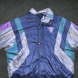 Vintage Steep Slopes Outer Boundaries Puffy Ski Jacket XL