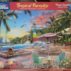 White Moumtain Puzzle - Tropical Paradise -  1,000 Pieces