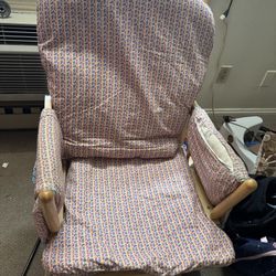 FREE Today Only - Moving Sale - King headboard / Full mattress/ Rocking Chair