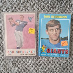 Vintage Giants Cards. Commons Stars Rookies
