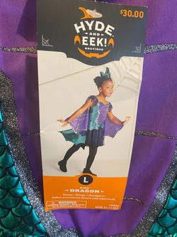 Dragon girls large (10-12) Halloween costume new