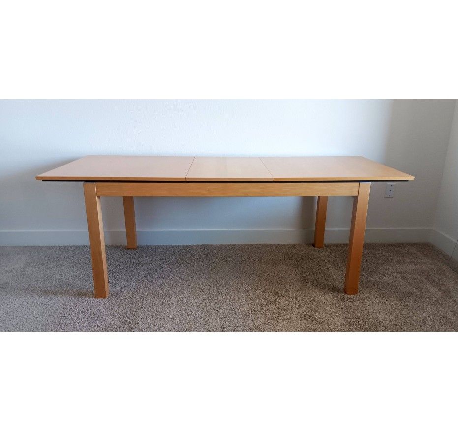 Crate & Barrel Danish Expandable Dining Table