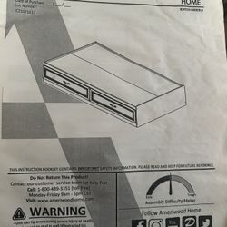 Twin Size Storage Bed