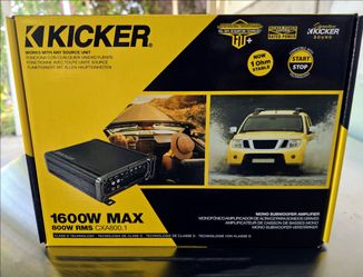 🔥$175 Firm On Price 🔥Kicker CXA800.1 1600W Max Mono Subwoofer Amplifier