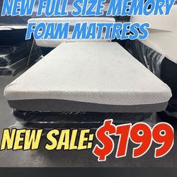 NEW FULL SIZE MEMORY FOAM MATTRESS
