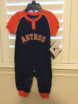 NWT Astros Baby Romper 6/12 Month