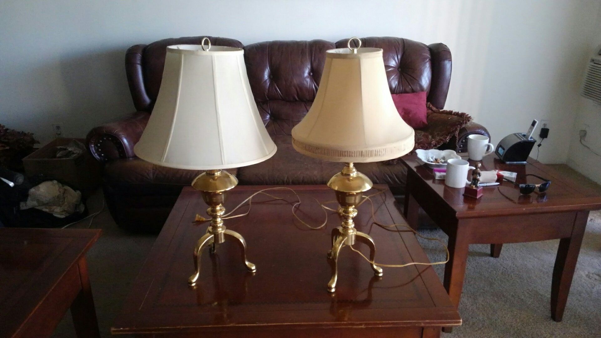 2 Brass Lamps