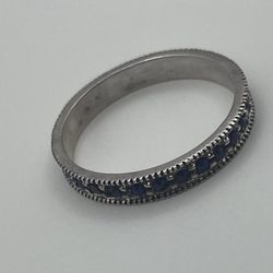 ​Vintage HAN Thai 925 Sterling Silver & Red Marcasite Statement Ring – Size 7.5